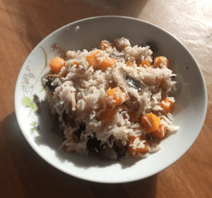 Lire la suite à propos de l’article Riz au butternut et aux champignons