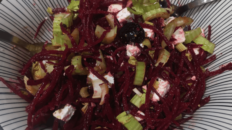 salade de betterave et céleri