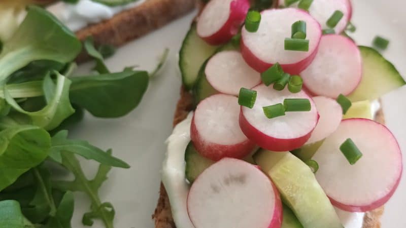 tartines de crudités