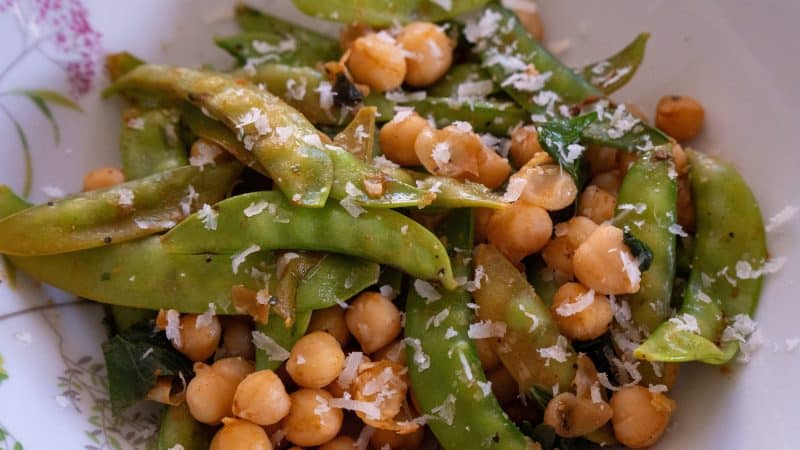 haricots et pois chiches