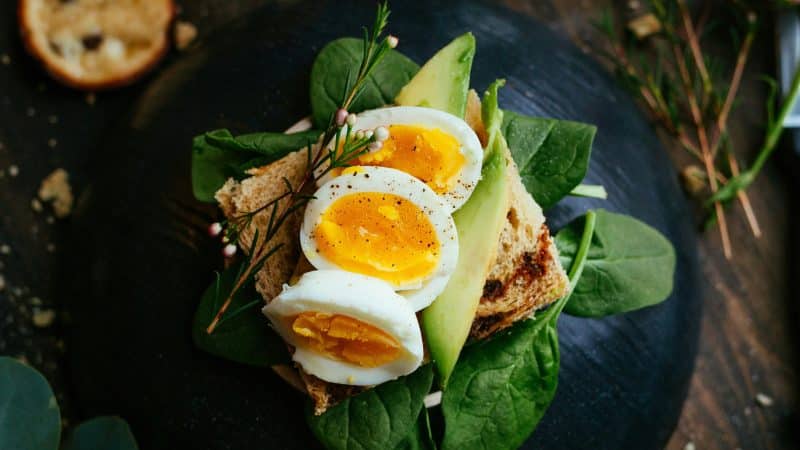 tartine à l'œuf