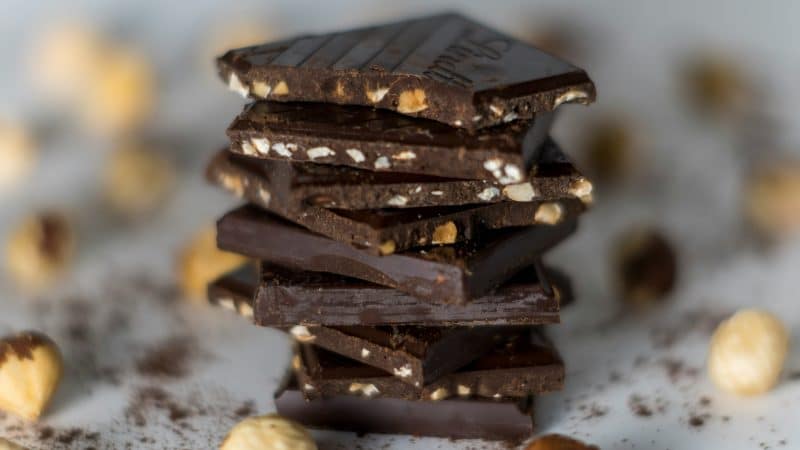 carrés de chocolat